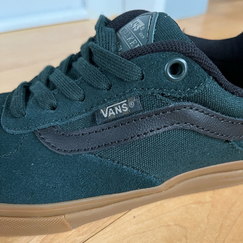 NWOT Vans Kyle Walker Skate Shoes in Dark Green with Gum Soles - Picture 9 of 11